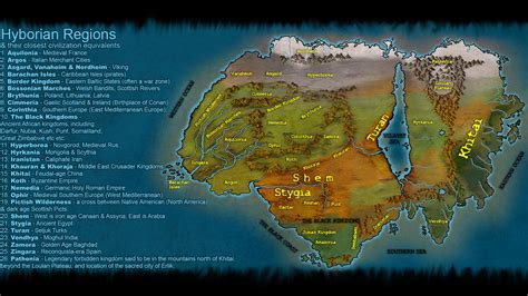 Hyborian Regions By Jv Andrew On Deviantart