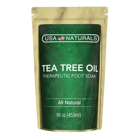 Tea Tree Oil Foot Soak With Epsom Salt Deep Tissue Therapy For Sore