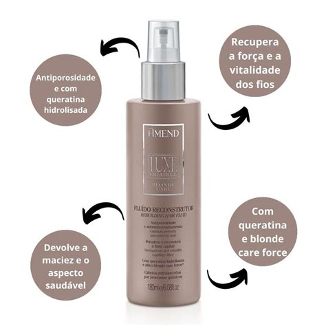 Fluído Reconstrutor Amend Luxe Creations Blonde Care 180ml 180ml