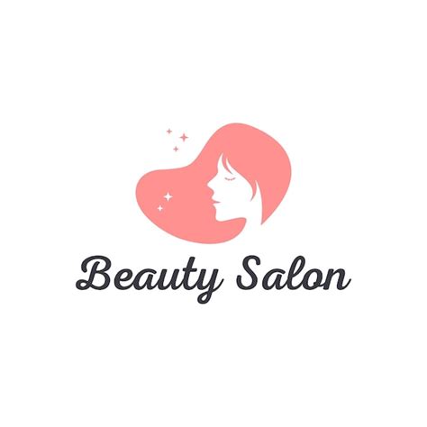 Salon De Beauté Insigne Logo Design Illustration Vectorielle Vecteur