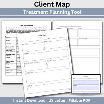 Therapy Client Mapping Treatment Planning Tool Case Conceptualization