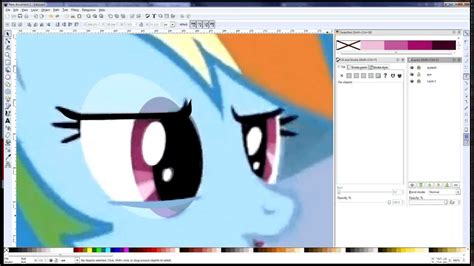 Pony Eyes Inkscape Vector Tutorial Youtube