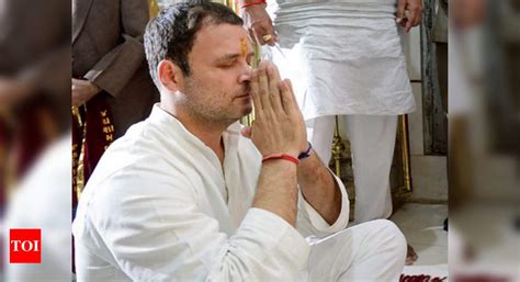 Somnath Temple Rahul Gandhi Offers Prayers At Somnath Temple In