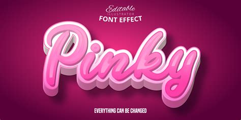 Pinky Text Effect 932028 Vector Art At Vecteezy