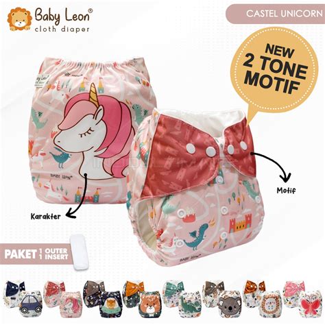 Jual Baby Leon Clodi Popok Cuci Ulang Motif Free Insert Cloth Diaper