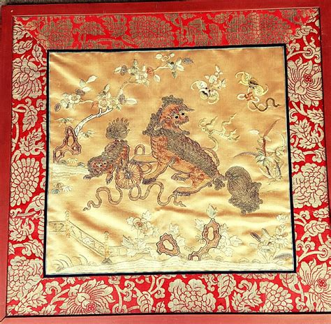 Help Identifying This Old Chinese Handstitched Tapestry Rantiques