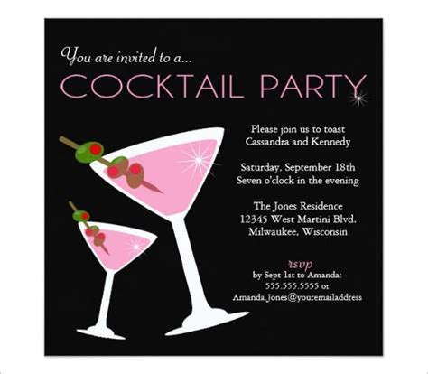 Free Printable Cocktail Party Invitations - Printable Templates