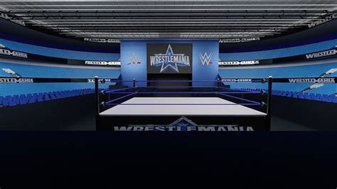 3D Model WWE Wrestlemania Arena VR AR Low Poly CGTrader