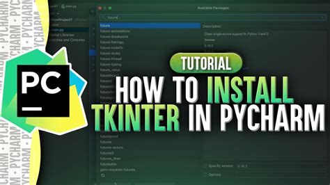 How To Install Tkinter In Pycharm Learn Tkinter Course Youtube