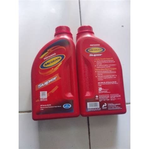 Jual Oli Mesin Pelumas Mesin Pertamina Mesran Super Sae W L Ori