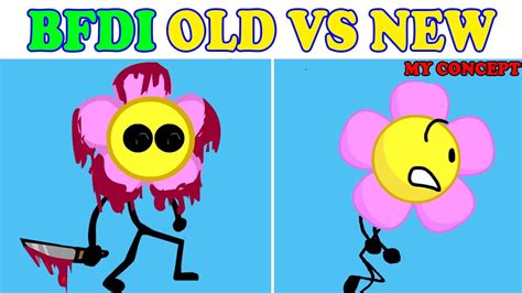 Friday Night Funkin VS BFDI Old Vs New BFDI OBJECT NIGHTMARES