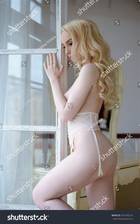 Beautiful Nude Sexy Lady Elegant Pose Stock Photo Royalty Free