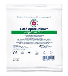 Gaza opatrunkowa niejałowa 17 nitkowa 1 m2 Apteczka ABC cena