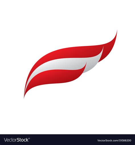 Austria flag Royalty Free Vector Image - VectorStock