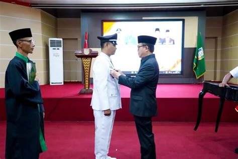 Pj Bupati Banyuasin Lantik Oka Mahendra Sebagai Pj Kapala Desa Paldas