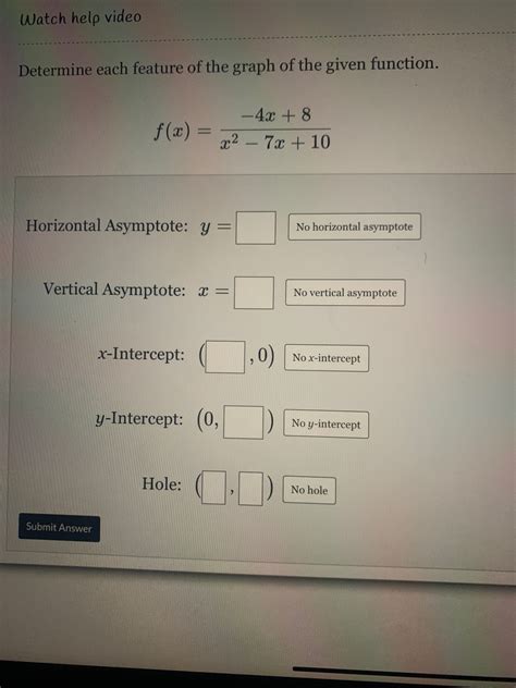 Answered Determine Each Feature Of The Graph Of… Bartleby