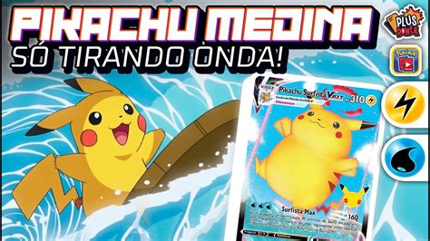 Pikachu Surfista VMAX é o GABRIEL MEDINA do Pokémon BARALHO DE