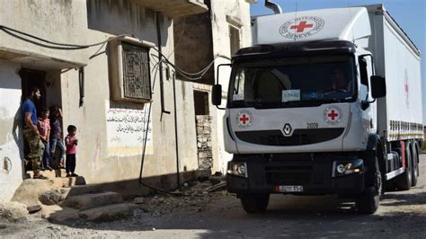 Syria Conflict Aid Convoy Hit By Air Strike Near Aleppo Bbc News