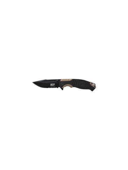 Smith And Wesson Mandp Drop Point Folding Knife Black Tan