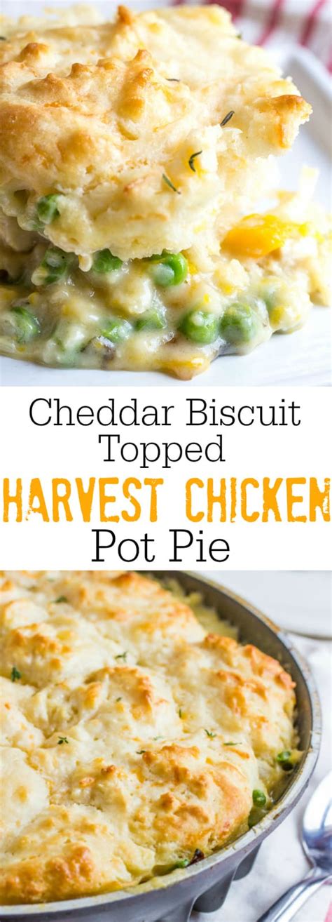 Cheddar Biscuit Topped Harvest Chicken Pot Pie Tornadough Alli