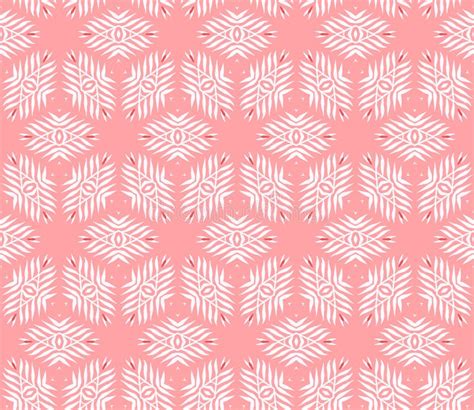 Vector Seamless Pattern With Stylized Tropical Leaves And Flowers Stock