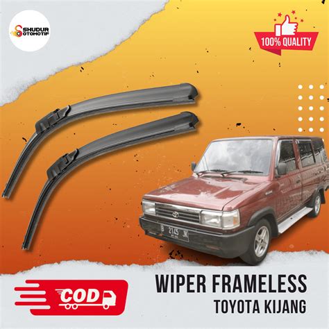 Wiper Kijang Kapsul Sapuan Kaca Mobil Model Frameless Banana Karet 1