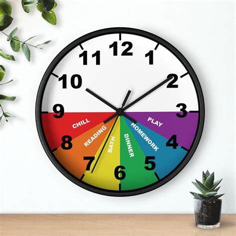 Customizable Daily Schedule Clock for Children, Kid's After School