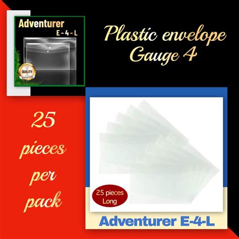 Adventurer Plastic Envelope Long Pieces Shopee Philippines