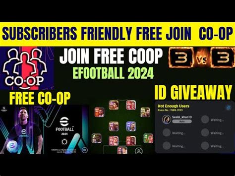 Efootball Mobile Live Co Op Subscribers Friendly New Formations