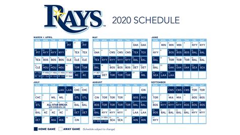 Tampa Bay Rays 2024 Schedule Printable - Saree Ludovika