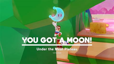 Super Mario Odyssey Luncheon Kingdom Moon Under The Meat Plateau