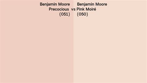 Benjamin Moore Precocious Vs Pink Moir Side By Side Comparison