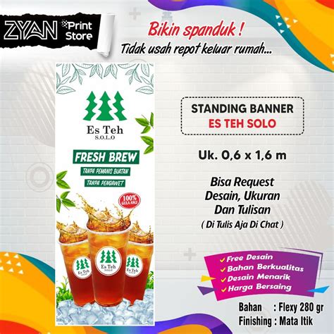 Jual Spanduk Banner Es Teh Solo Shopee Indonesia