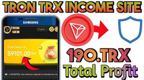 Income Bonus Trx Tron Trx Mining Daily Profit Instant Withdrawl