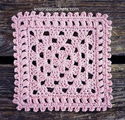 Granny S Picots Square Coaster Motif Pattern By Kristines Crochets In