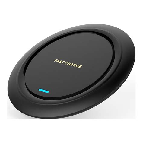 Mustacti 15w Wireless Charger Round Desktop Wireless Charger Portable