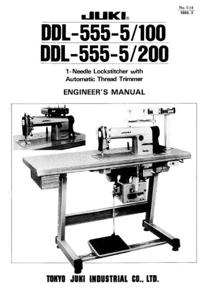 Juki Ddl 555 5 100 Ddl 555 5 200 Sewing Machine Engineers Manual 72 Pa The Manuals Service