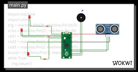 Ultrason Omar Wokwi ESP32 STM32 Arduino Simulator