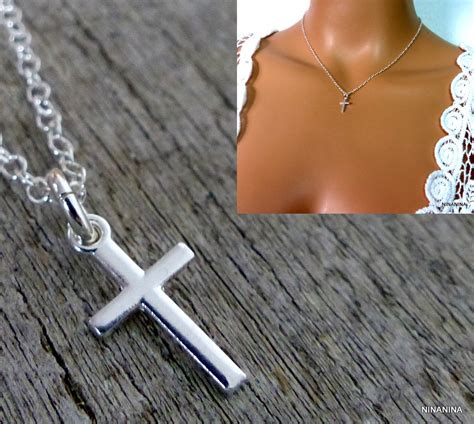 Collier Croix Femme Argent Massif Ninanina