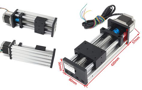 Buy RATTMMOTOR Linear Stage Actuator Travel Length 300mm Double Optical