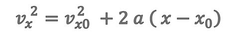 Velocity Equation