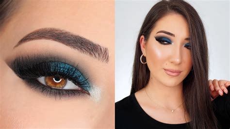 Blue Smokey Cat Eye Makeup Tutorial Youtube