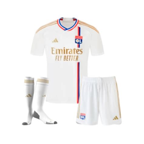 Conjunto Adidas Olympique De Lyon Primera Equipaci N Ni O