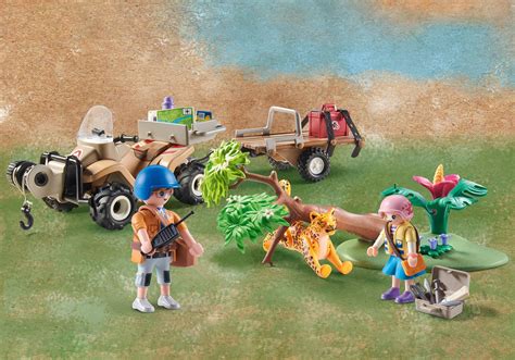 Wiltopia Quad De Secours Pour Animaux Playmobil