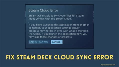 5 Ways To Fix Steam Deck Cloud Sync Error 2024