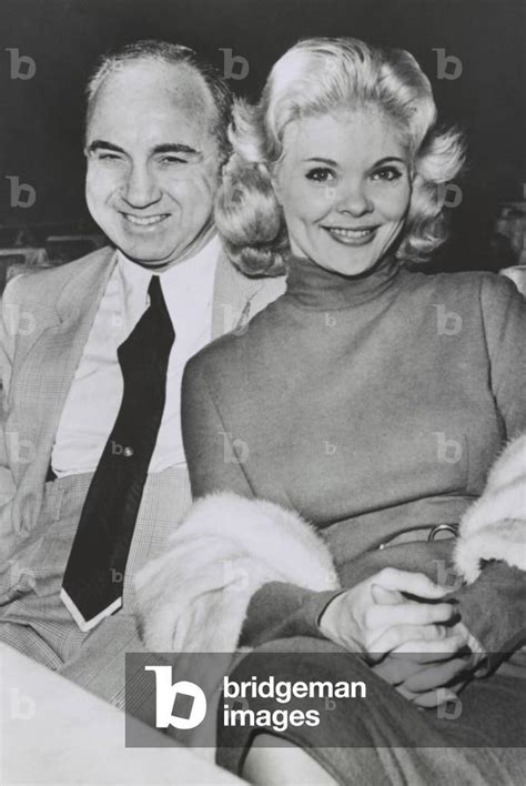 Image Of Gangster Mickey Cohen With Stripper Candy Barr Following Her Performance