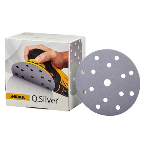 Mirka Q Silver Ace 150mm Abrasive Sanding Discs Adkwik