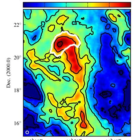 Column Density Map Of Ivc 2 Integrated Between −60 Km S −1 ≤ V Lsr ≤