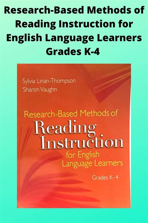 Research Based Methods Of Reading Instruction For English Language