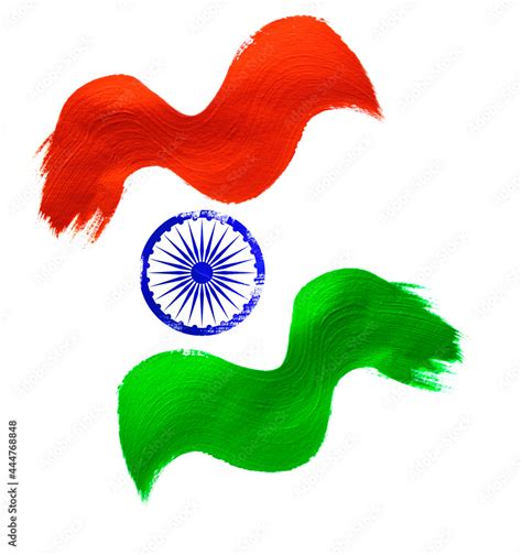 Watercolor flag background India 15th of August Independence Day ...